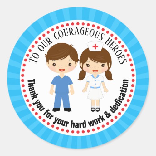 Nurse Thank You Gift  Favor Stickers