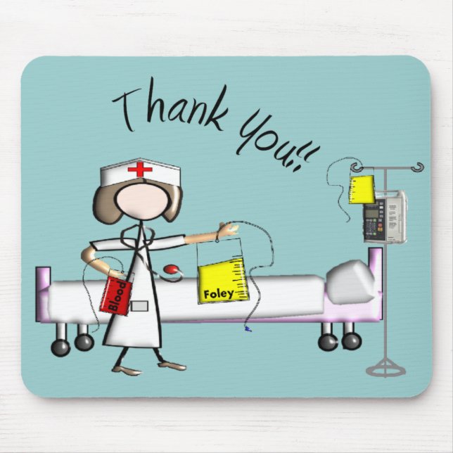 Nurse "Thank You" Gifts Mouse Pad (Front)