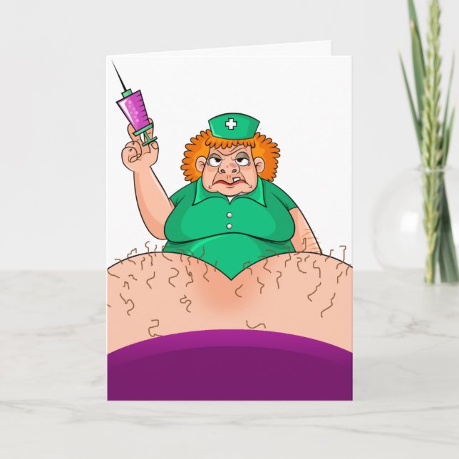 Nurse Thank You Humor Funny Nurses Thanks Humorous Card (Front)