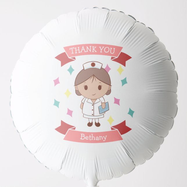 Nurse Thank you Personalized Balloon (Front)