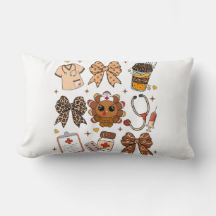 Nurse Thanksgiving Thankful Nurse PNG Nurse Lumbar Pillow