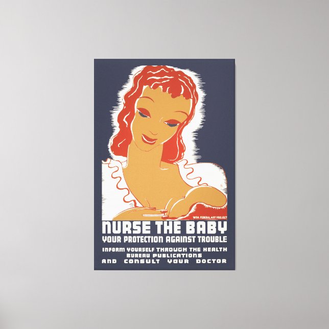 Nurse the Baby Canvas Print (Front)