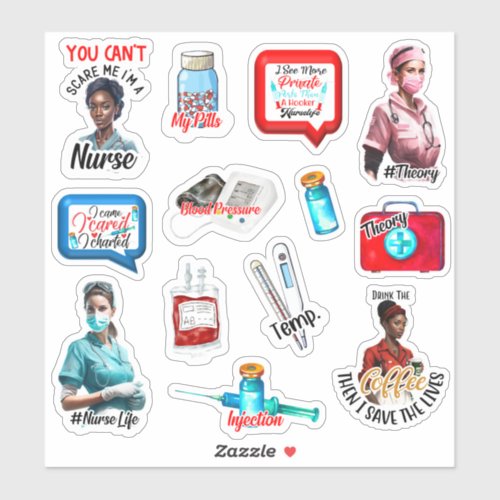 Nurse Theme Stickers