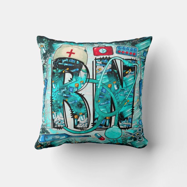 Nurse  throw pillow (Back)