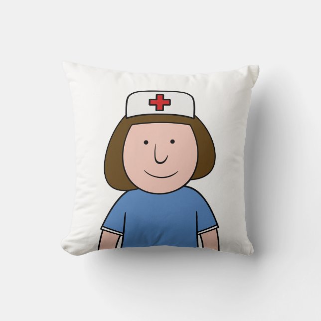 Nurse Throw Pillow (Front)