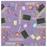 Nurse Tools Fabric Bright Purple