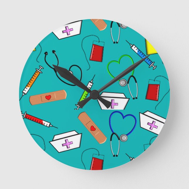 Nurse Tools Round Clock (Front)