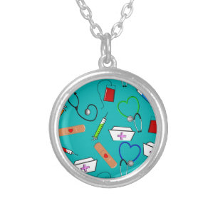 Nurse Tools Silver Plated Necklace