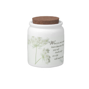 Nurse Touch a Life With Wild Flowers Candy Jar