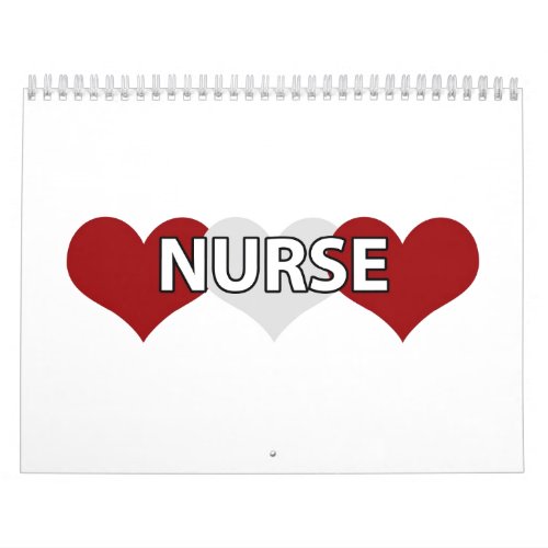 Nurse Triple Heart Calendar