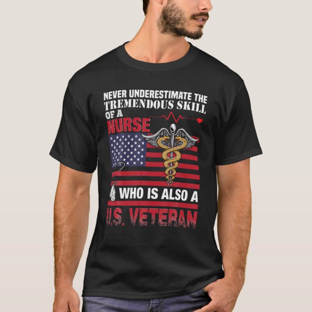 Nurse U.S. Veteran T-Shirt (Front)