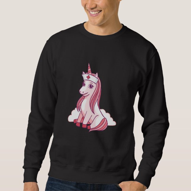 Nurse Unicorn Nursicorn Sweatshirt (Front)