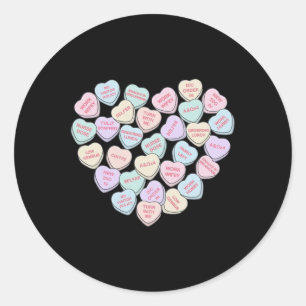 Nurse Valentine's Day Bedside Med Surg Rn Colorful Classic Round Sticker