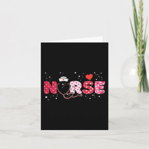 Nurse Valentines Day Valentine Scrub Top Women Scr Card