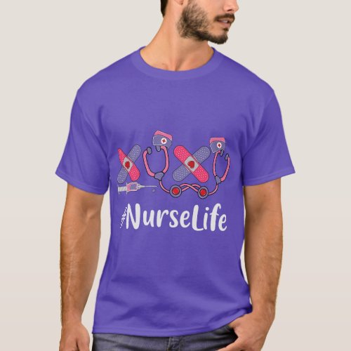 Nurse Valentines Day Women Heart Stethoscope Appre T_Shirt