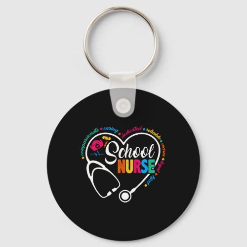 Nurse Vintage Love Heart Nurse Life 1  Keychain