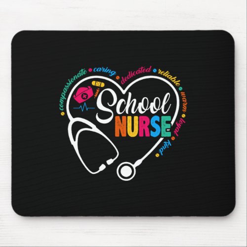 Nurse Vintage Love Heart Nurse Life 1  Mouse Pad