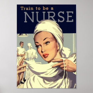 Nurse vintage poster