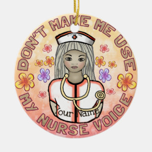 Nurse Voice Ceramic Ornament
