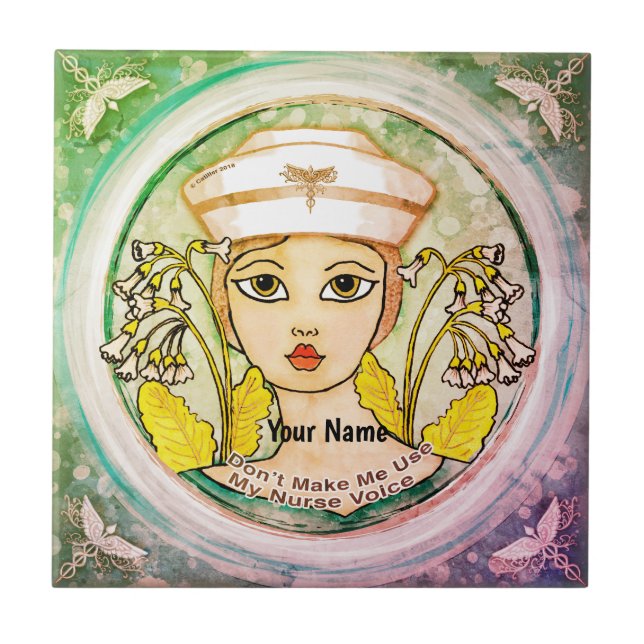 Nurse voice ceramic tile (Front)