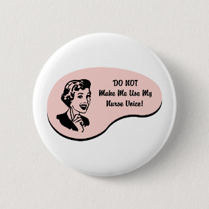 Nurse Voice Pinback Button