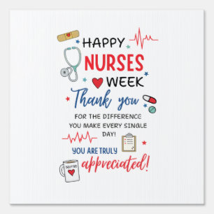 Nurse Week Sign Printable Appreciation Nurse Thank