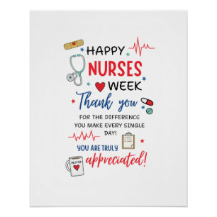 Nurse Week Sign Printable Appreciation Nurse Thank