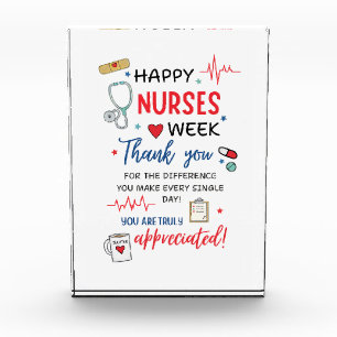 Nurse Week Sign Printable Appreciation Nurse Thank Acrylic Award