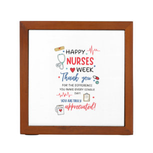 Nurse Week Sign Printable Appreciation Nurse Thank Desk Organizer