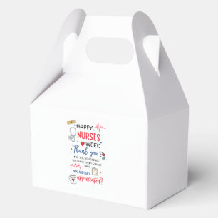 Nurse Week Sign Printable Appreciation Nurse Thank Favor Boxes