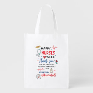 Nurse Week Sign Printable Appreciation Nurse Thank Grocery Bag