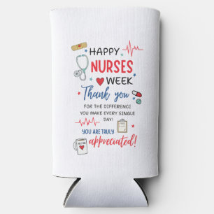 Nurse Week Sign Printable Appreciation Nurse Thank Seltzer Can Cooler