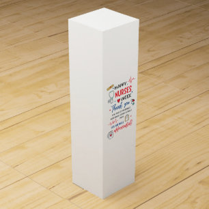 Nurse Week Sign Printable Appreciation Nurse Thank Wine Box