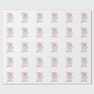 Nurse Week Sign Printable Appreciation Nurse Thank Wrapping Paper