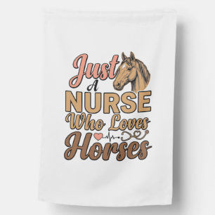 Nurse Who Loves Horses Vintage Engraving Shirt Des House Flag