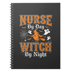 Nurse Witch Halloween Design (2) Notebook