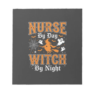 Nurse Witch Halloween Design (2) Notepad