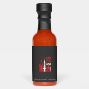 Nurse Witch Halloween Skyline Design_1 Hot Sauces
