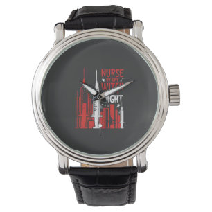 Nurse Witch Halloween Skyline Design_1 Watch