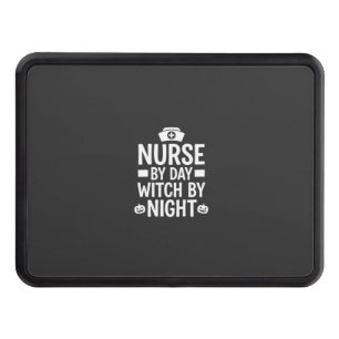 Nurse Witch Halloween Vector Design_1 Hitch Cover