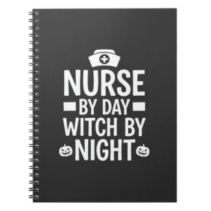 Nurse Witch Halloween Vector Design_1 Notebook