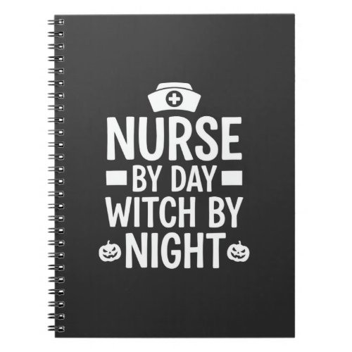 Nurse Witch Halloween Vector Design_1 Notebook