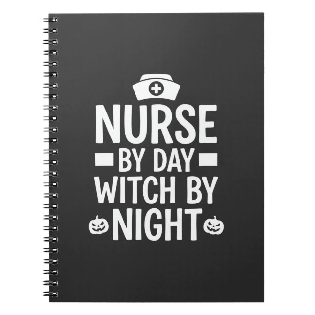 Nurse Witch Halloween Vector Design_1 Notebook (Front)