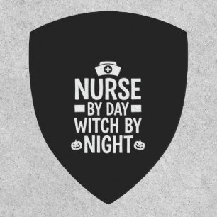 Nurse Witch Halloween Vector Design_1 Patch