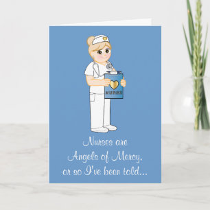 Nurse with Heart of Gold Thank You Card
