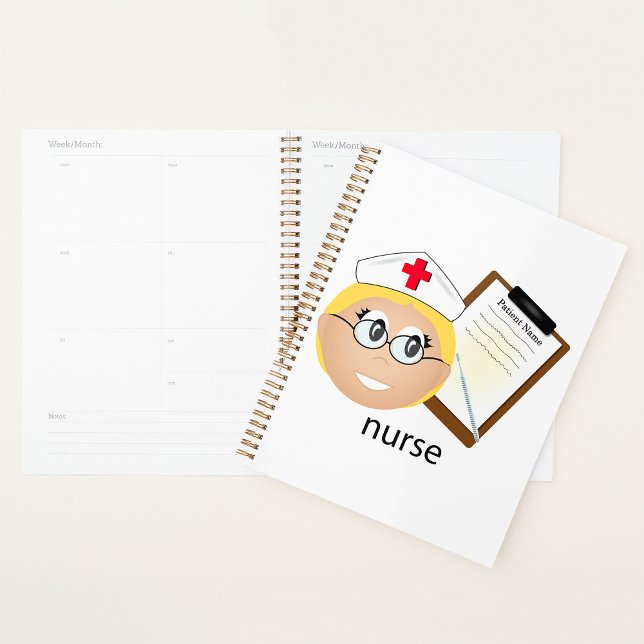 Nurse with Medical Clipboard and Thermometer Planner (Creator Uploaded)