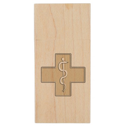 Nurse Wood USB Flash Drive