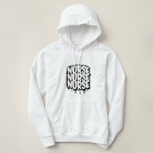 Nurse Written With Graffiti Graphic Hoodie