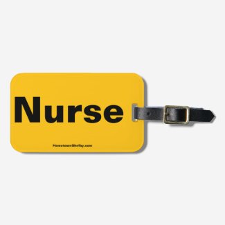 Nurse Yellow Luggage Tag