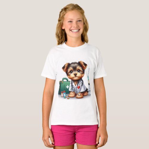 Nurse Yorkshire Terrier  T_Shirt